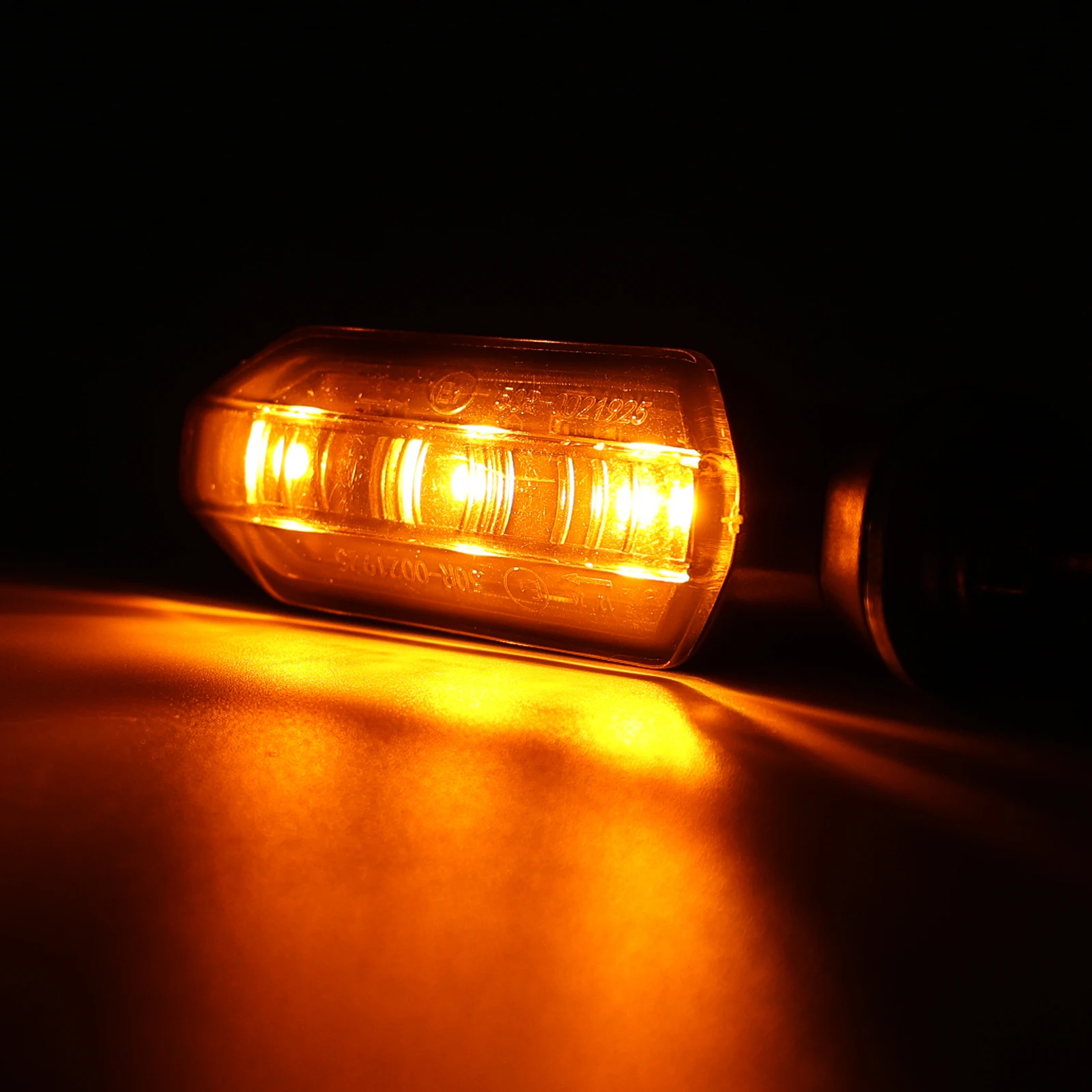 

4x Universal Motorcycle Turn Signals Front Rear Tail LED Amber Blinkers for Motorbike Scooter Quad Cruiser Off Road Turing