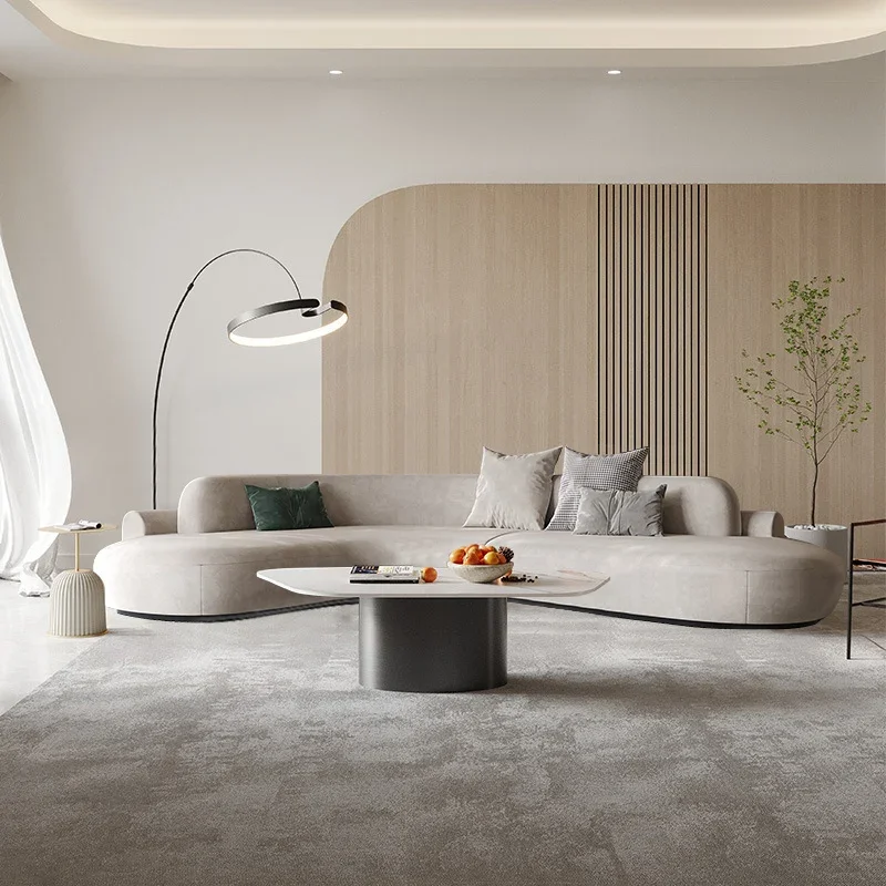 كرسي أريكة فاخر كبير الحجم وبساطة للاسترخاء مصمم على الأرض أريكة استرخاء منزل صالة سوفي دو سالونو أثاث غرفة المعيشة #2