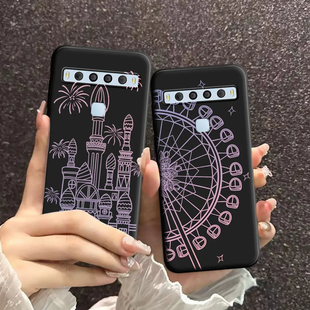 For TCL 10L 10 Lite 10SE Case Beauty Floral Soft Silicone Natural TPU Phone Case For TCL Bremen 5G Cool Back Cover Fundas