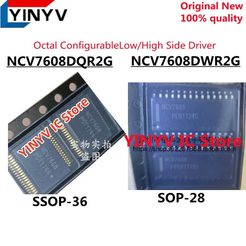 

2-10PCS NCV7608 NCV7608DQR2G SSOP36 NCV7608DWR2G SOP-28 Octal ConfigurableLow/High Side Driver Chipset Original New 100% quality