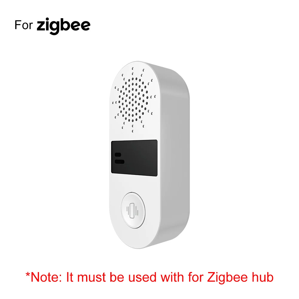 For Tuya WiFi/ For Zigbee 130dB Sound And Light Vibration Sensor Samrt Motion Shock Alarm App Remote Control Home Security