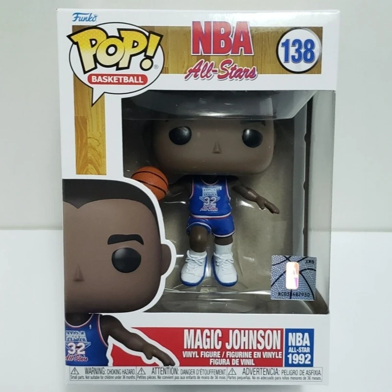 NBA Basketball All-Stars 1992 Magic Johnson #138 Funko Pop! Original Vinyl Figure Collectible Model Desktop Decor Gift for Fans - view 2