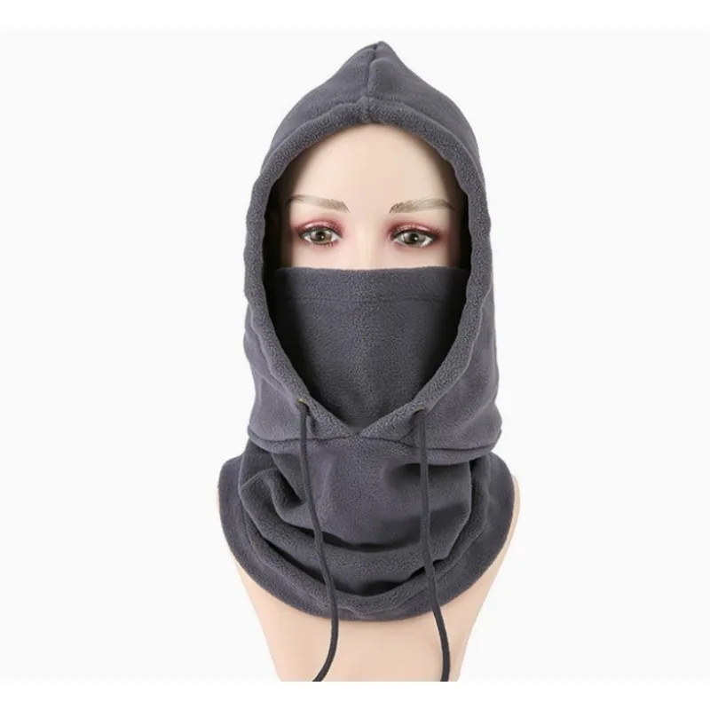 

Модная флисовая балаклава унисекс: зимняя шапка-бини, теплая ветрозащитная полнолицевая маска для лыжников, шапки-бини, шарфы