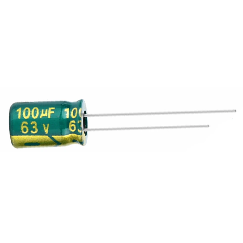 

20pcs/lot Higt quality 63V100UF 63V 100UF 8*12MM aluminum electrolytic capacitor 63V 100UF 8*12MM