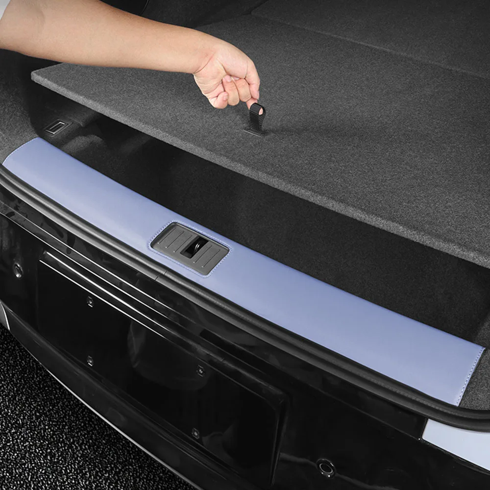 

For Xpeng G7 2025 2026 Special Tailgate Rear Guard Interior Modification Accessories Original Color Leather Protective Sticker