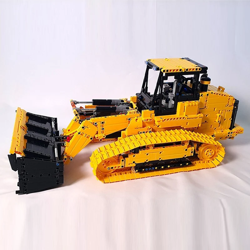 City Car Model MOC Building Bricks Heavy-Duty Yellow Track Loader Modular Technology Children Holiday Gifts Assemble Toys Suit