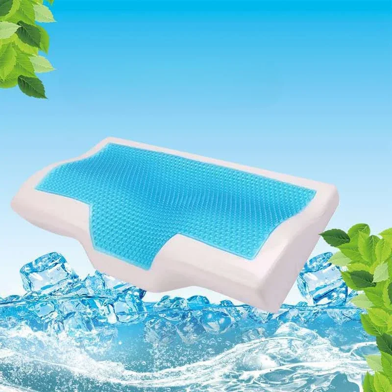 Orthopedic Memory Foam Pillow  Slow Rebound Soft Ice-cool Gel Pillow Comfort Relax The Cervical For Adult Pillows