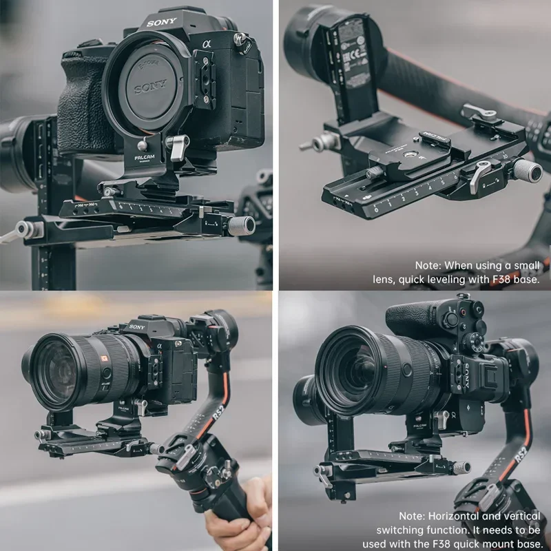 FALCAM 3304 F22&F38&F50 Horizontal-to-Vertical Quick Release Camera Circular Half Cage for Sony