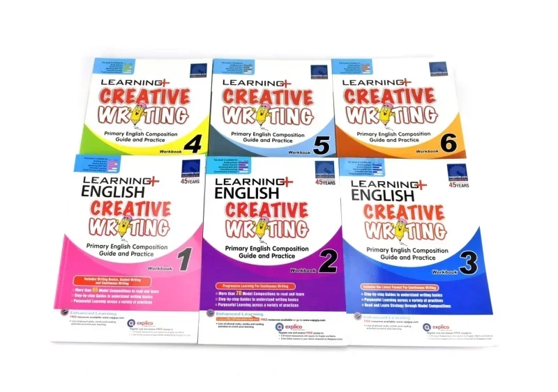 SAP Learning Creative Writing Workbooks Singapore Learning Series Basic Stage English Writing Workbook for Grades 1-6