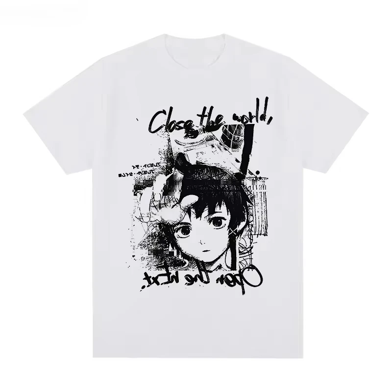 

Serial Experiments Lain Close The World Aesthetic Manga Anime Iwakura T-shirt Cotton Men T Shirt New TEE TSHIRT Womens Tops Tees