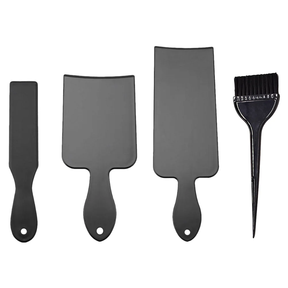 1Set Hair Dye Plate Plastic DIY Coloring Tool Kit Easy Use Home Salon Dyeing Portable Black Hair Dye Kit - Image 4