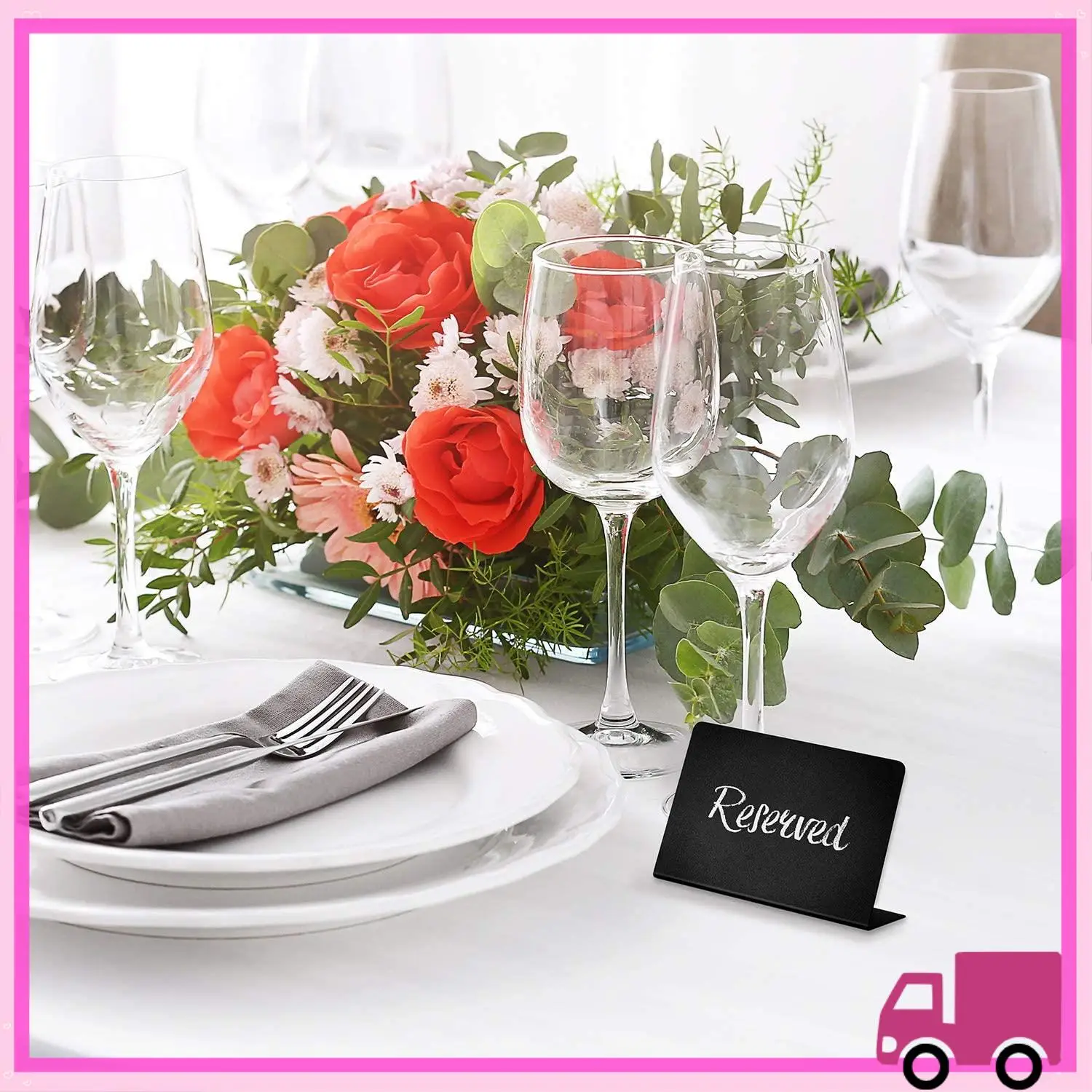 Compact 10 Pack Mini Chalkboard Signs 10X7.5Cm Small Chalkboard Sign Mini Chalkboard Signs For Food Chalkboard Buffet Signs