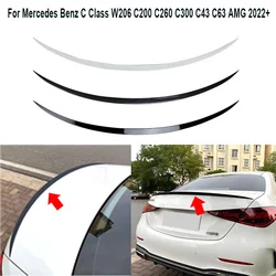 Tail Tailgate Spoiler For Mercedes Benz C Class W206 C200 C260 C300 C43 C63 AMG 2022+ Rear Top Trunk Lip Spoiler DUCK Tail