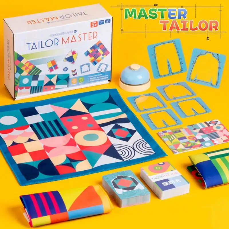 

Tailor Master Board Game Toddler Color recognition Montessori toys Interactive Parent-child Table Games Children Birthday Gifts