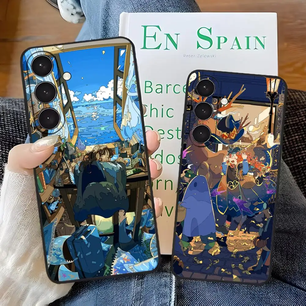 Cool Anime Illustrations Phone Case For Samsung S26 S25 S24 S23 S22 Ultra Plus Fe A57 A37 A17 A27 5G Silicon Cover