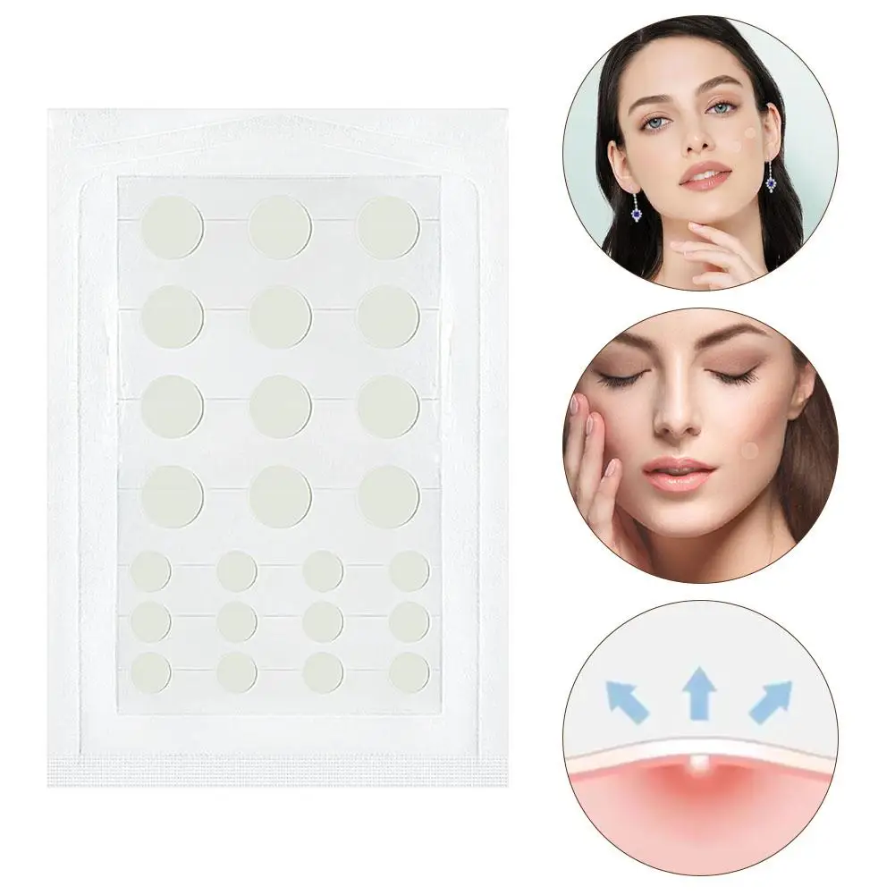 Parche de granos de acné de gama alta, herramienta Invisible, resistente al agua, absorción Facial, mascarilla, removedor de espinillas, imperfecciones, Pus, G9C3, 24 unids/lote por bolsa