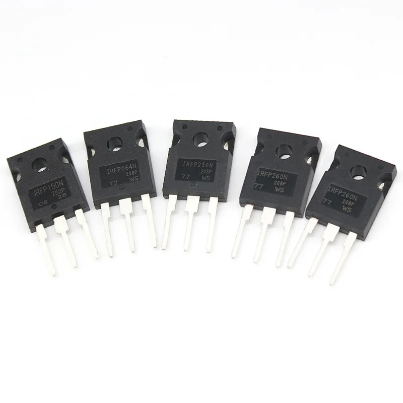 5PCS Power MOSFET Transistors IRFP064N, IRFP150N, IRFP240N, IRFP260N: TO-247 Package for Audio Amplifiers and Motor Control