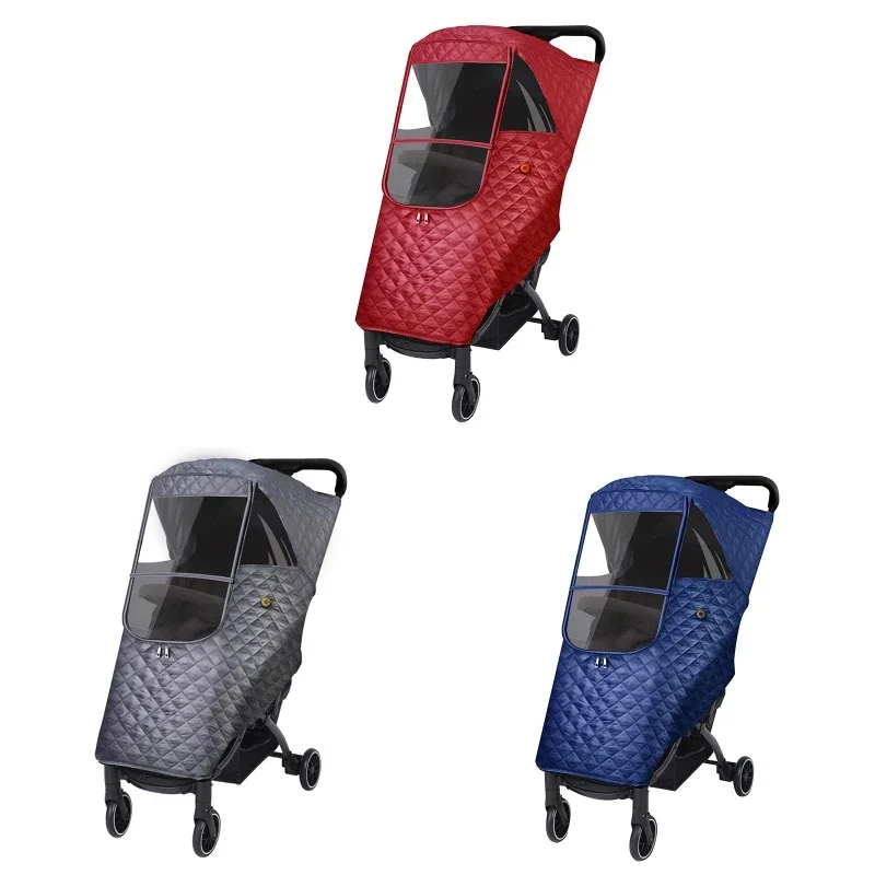 

Universal Waterproof Winter Thicken Rain Cover Wind Dust Shield Full Raincoat