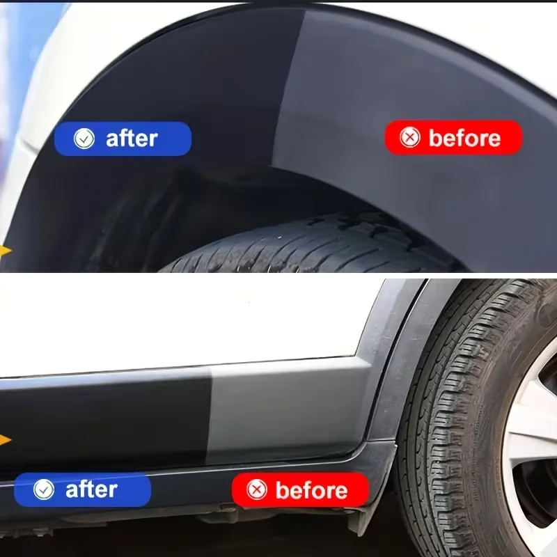 Picture 5: Black to Black Plastic Restorer, Long-Lasting Black Restoration for Faded Car Plastic, Wax Coating Formula Renews Auto Interiors
