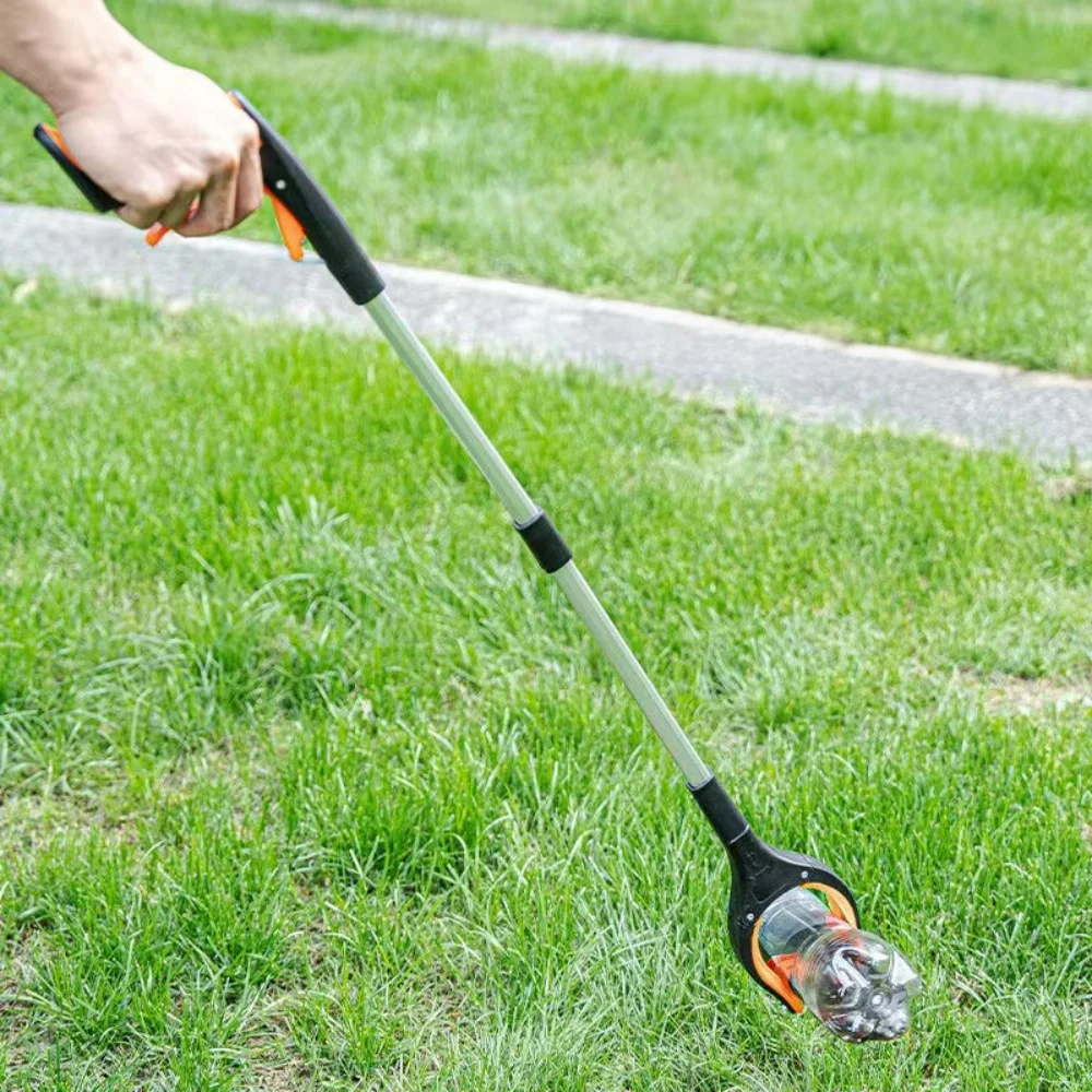 2Pcs Foldable Grabber Reacher Tool 32 Inch, 360° Rotating Jaw Magnetic Tip, Lightweight Litter Picker for Trash Pick Up