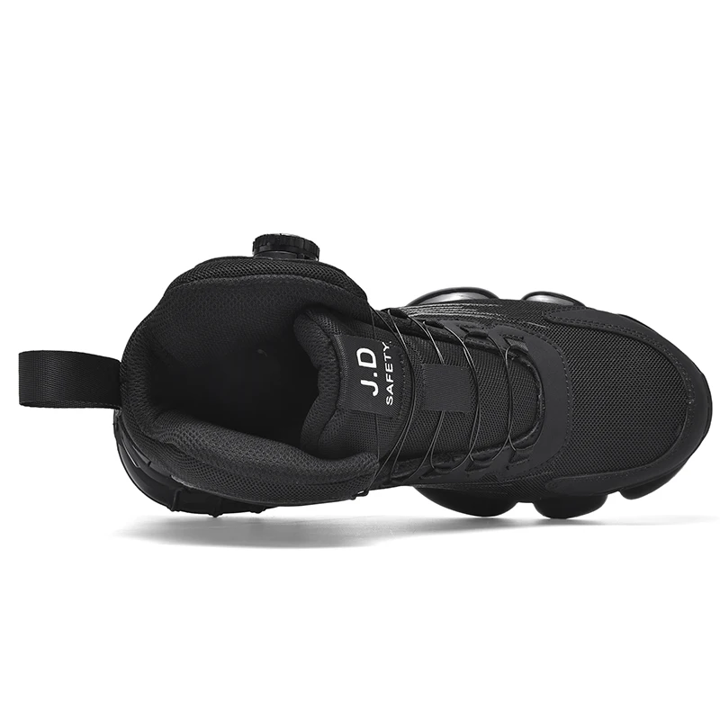 Neue High-Top-Sicherheitsschuhe für Herren mit Drehknopf, stoß- und pannensichere Arbeitsschuhe, modische Herren-Sneaker, Safety Professional