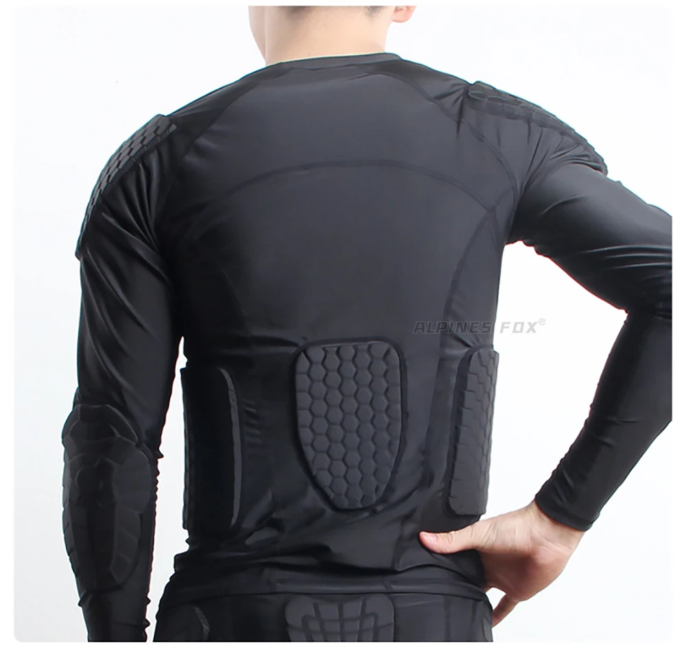 Motorrad Ganzkörper panzer Jacke Schutz Moto Unterwäsche Anti-Kollision Motorrad Reiten Kleidung Waben polster Motocross Tops – Detail 12