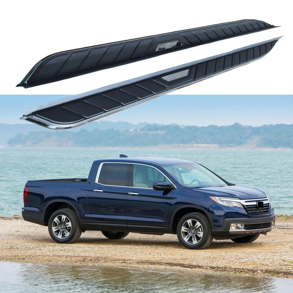 2PCS Side Step fits for Honda Ridgeline 2017 2018 2019 2020 2021 2022 2023 2024 Running Board Nerf Bars Stairs Aluminium Pedal