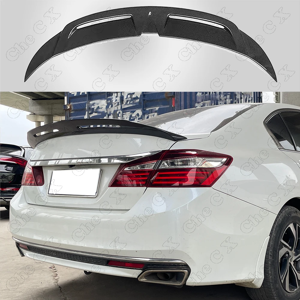 

Suitable For Honda Accord 9th Spoiler 2014 2015 2016 Accord Spoiler High Quality True Carbon Fiber Material Trunk Lid Spoiler