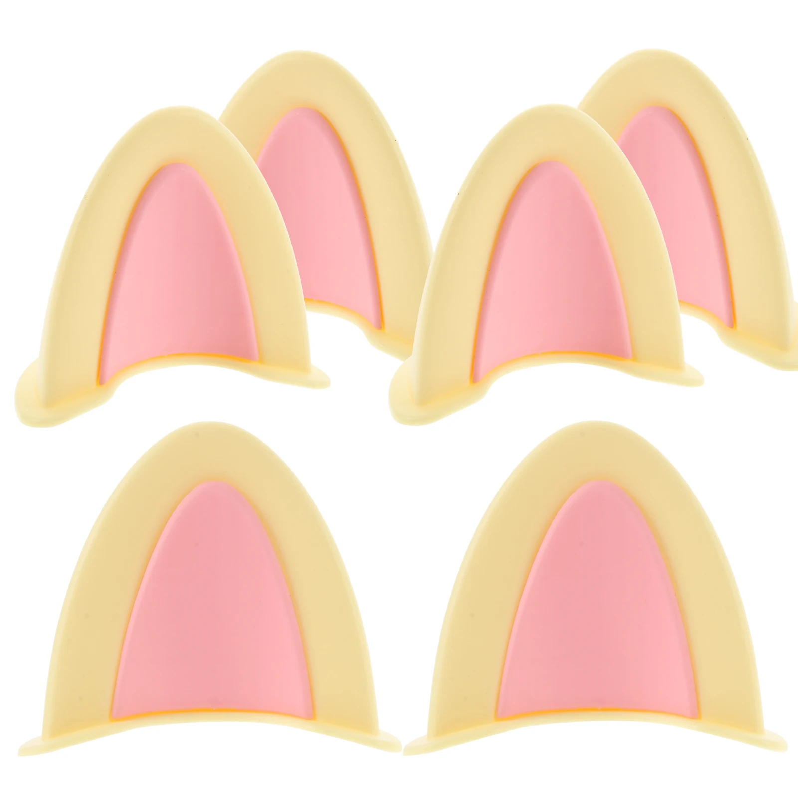 3Pairs Cat Ear Decoration Compatible with Most Helmets - Stylish Animal Ear Decor Accessory for Motorcycle Scooter Rider