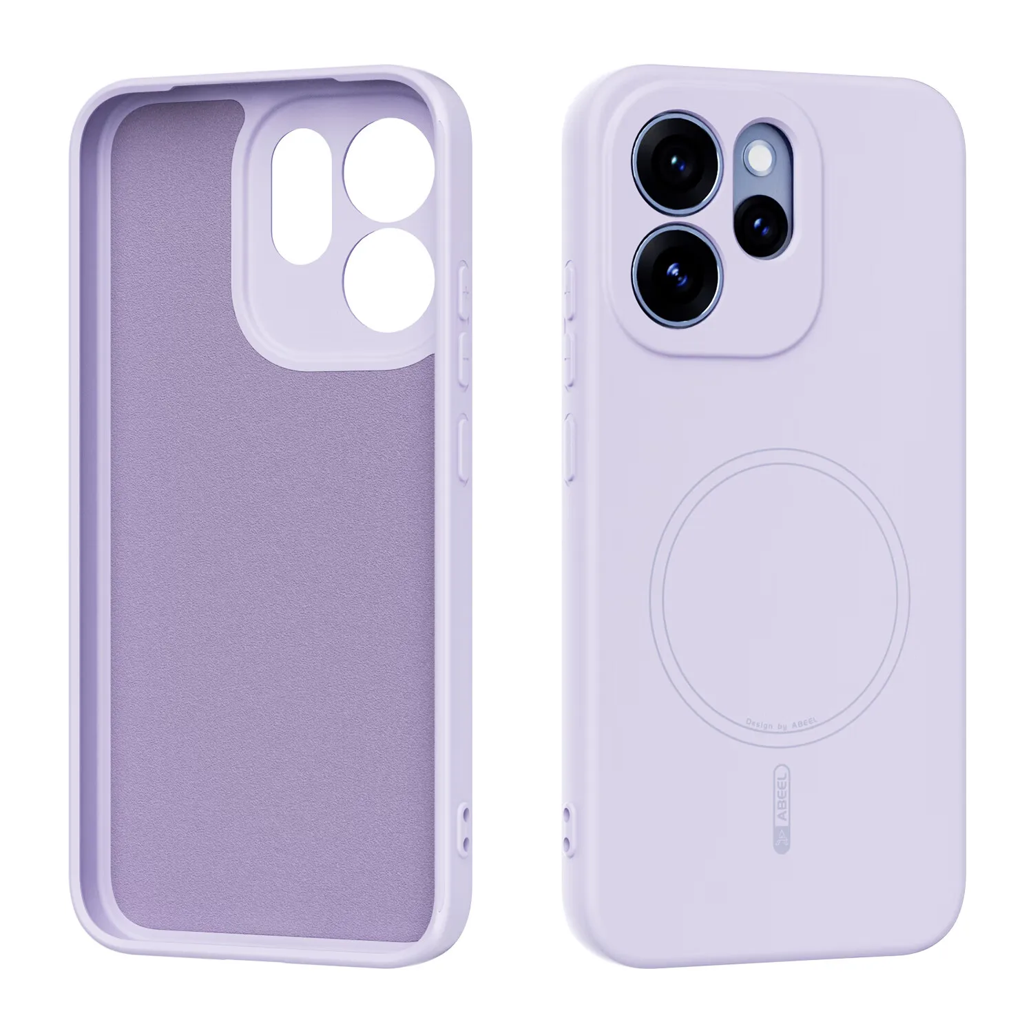 For OPPO Reno15 FS 5G 15 Pro Max Built-in Magnetic Case Fashion Liquid Silicone Skin-friendly Cover For Oppo Reno 15F Funda 15 F