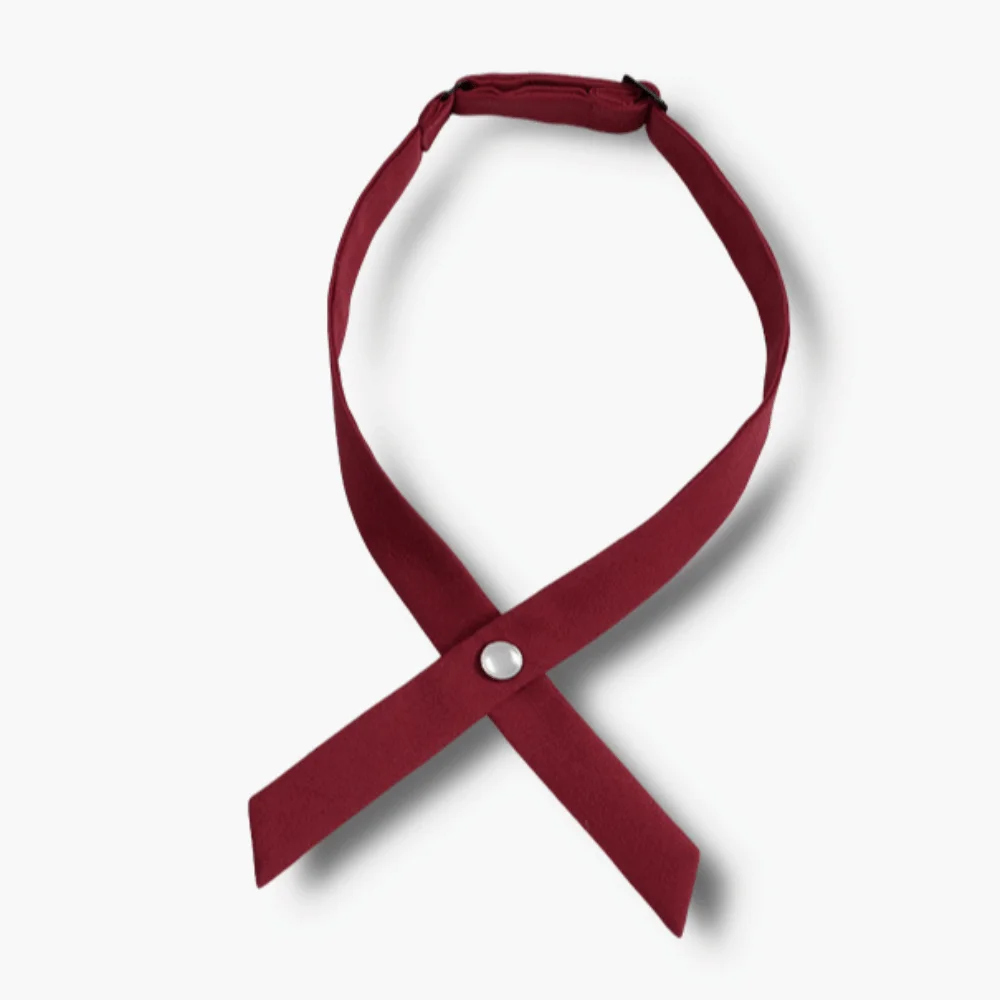Removable Design Bow Tie Accessories Solid Color Fine Texture Neck Collar Decor Simple Style No Tying Knots JK Uniform Decor