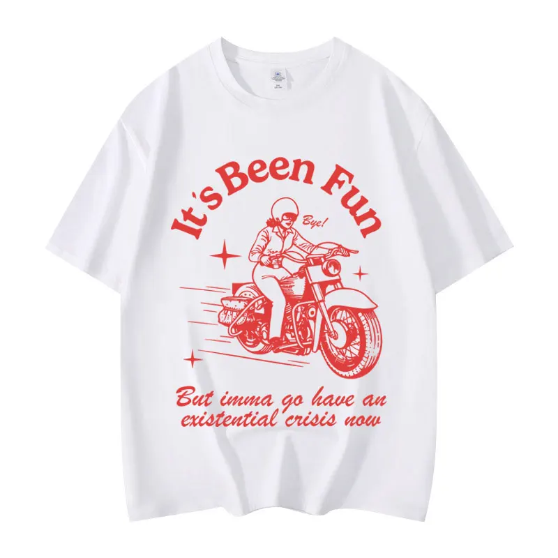 

Existential Crisis Funny Meme T-shirt Men Women Vintage Fashion Short Sleeve T Shirts Harajuku Y2k Oversized T-shirts Streetwear