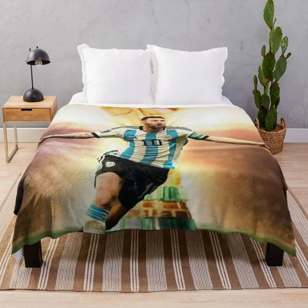 Messi Throw Blanket christmas gifts Soft Plush Plaid Blankets