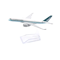 JASON TUTU 16cm Cathay Pacific B747 Model Airplane Diecast Metal 1/400 Scale Planes 