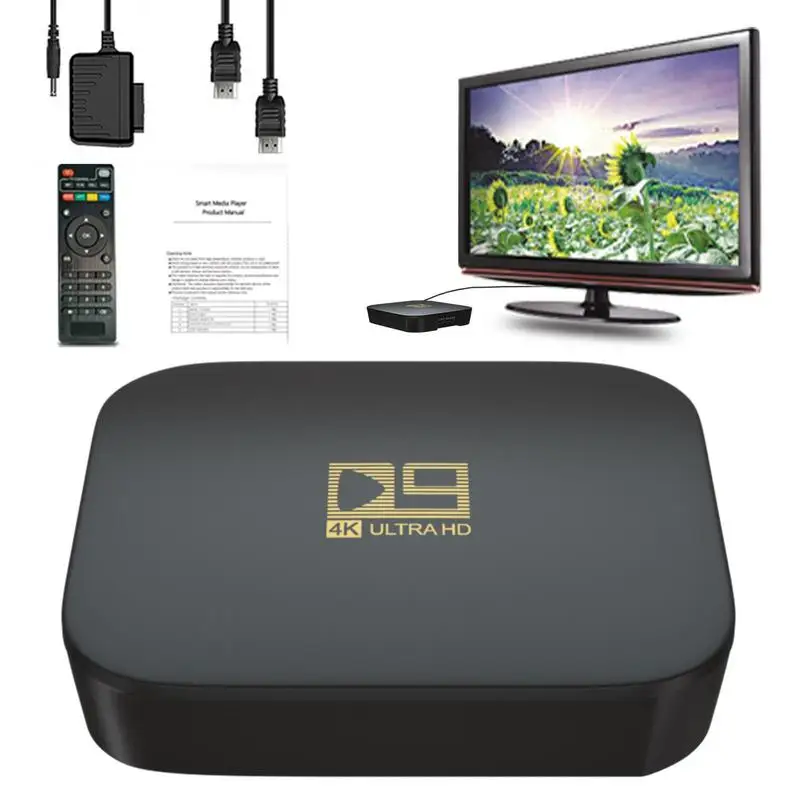 

ТВ-приставка S 4K Ultra HD Android TV 9,0 HDR 8 Гб WiFi DTS Многоязычная смарт-приставка с Bluetooth 2,4G медиаплеер