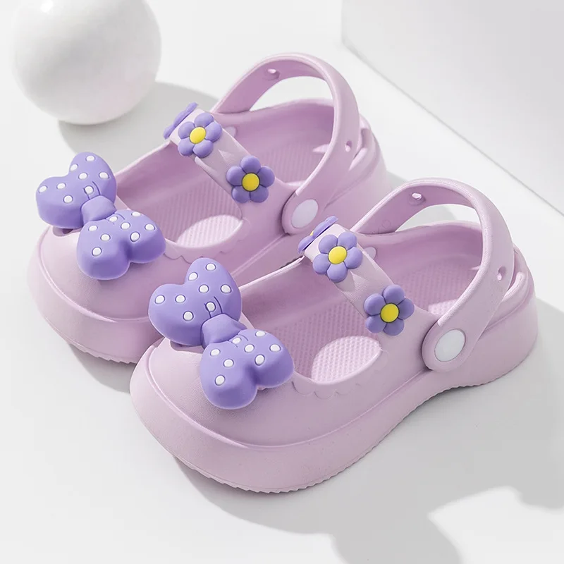 Kid Sandal Children Slippers Cute Bow Indoor Sandals Kid Shoe for Girl Toddler Girl Shoe Sodt Sole Sneaker Boy Shoe Zapatos Niña