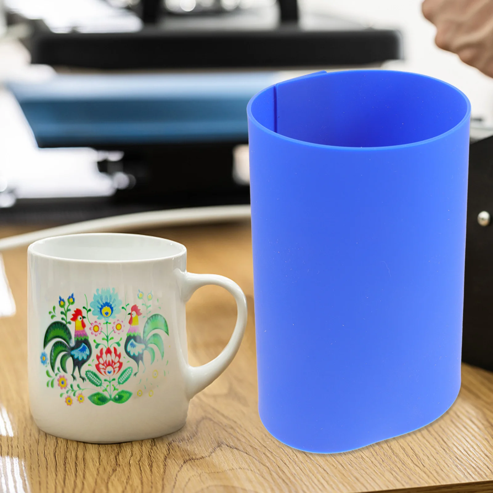 

3Pcs Mug Sublimation Sleeves Silicone Heat Resistant Heat Press Mat Cup Wraps Sublimation Blanks Mug Press Cup Tumbler Sleeves