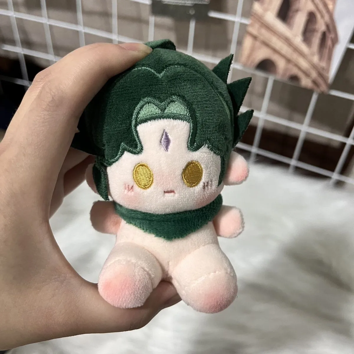 Genshin Impact Xiao  Balladeer Cosplay Sitting Position Cotton Doll Pendant 10cm Naked Baby Furry Maumet Cute Puppet Anime Game