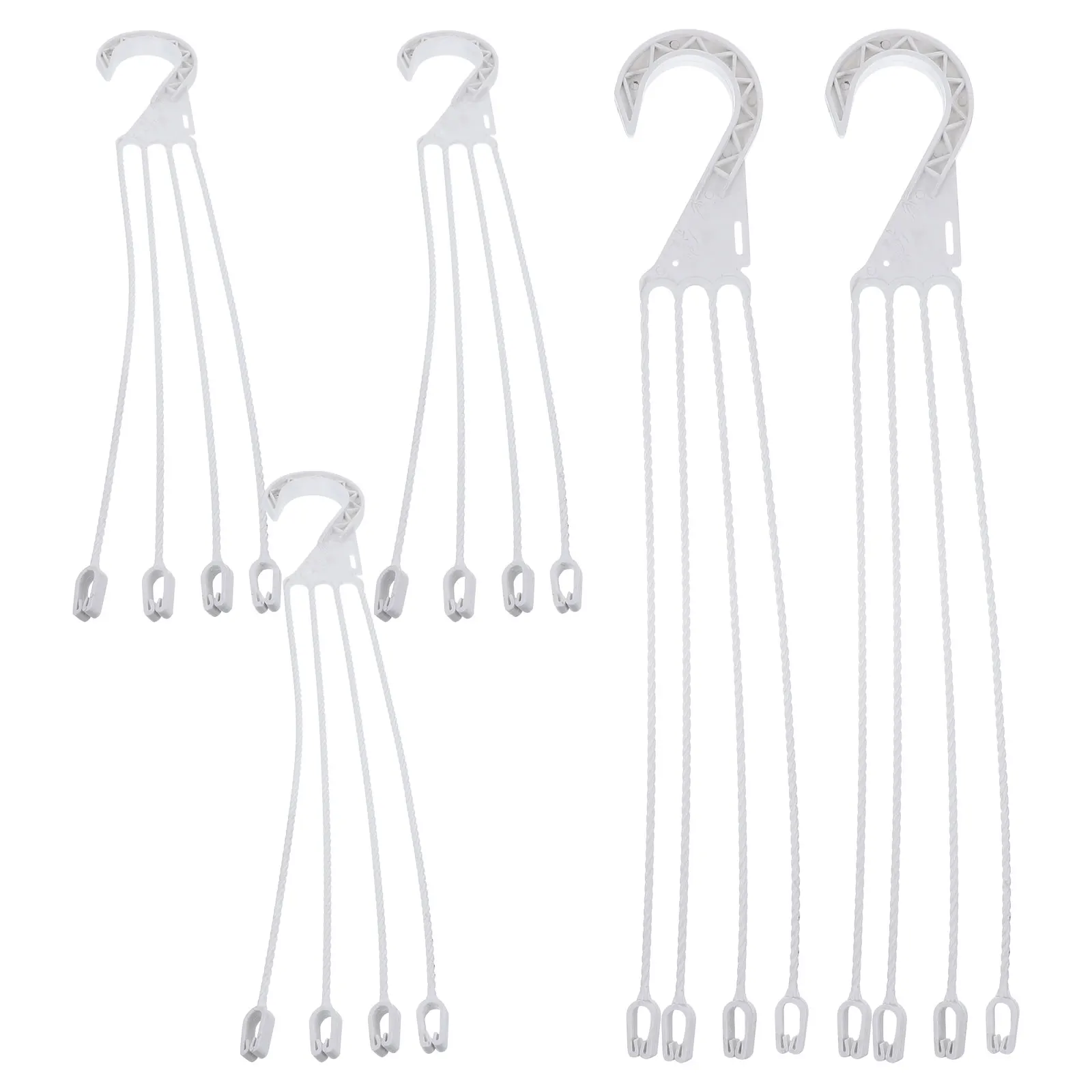 

5 Pcs Indoor Hanging Basin Hook Basket Planter Plastic Planters Pot Hangers for Kitchen