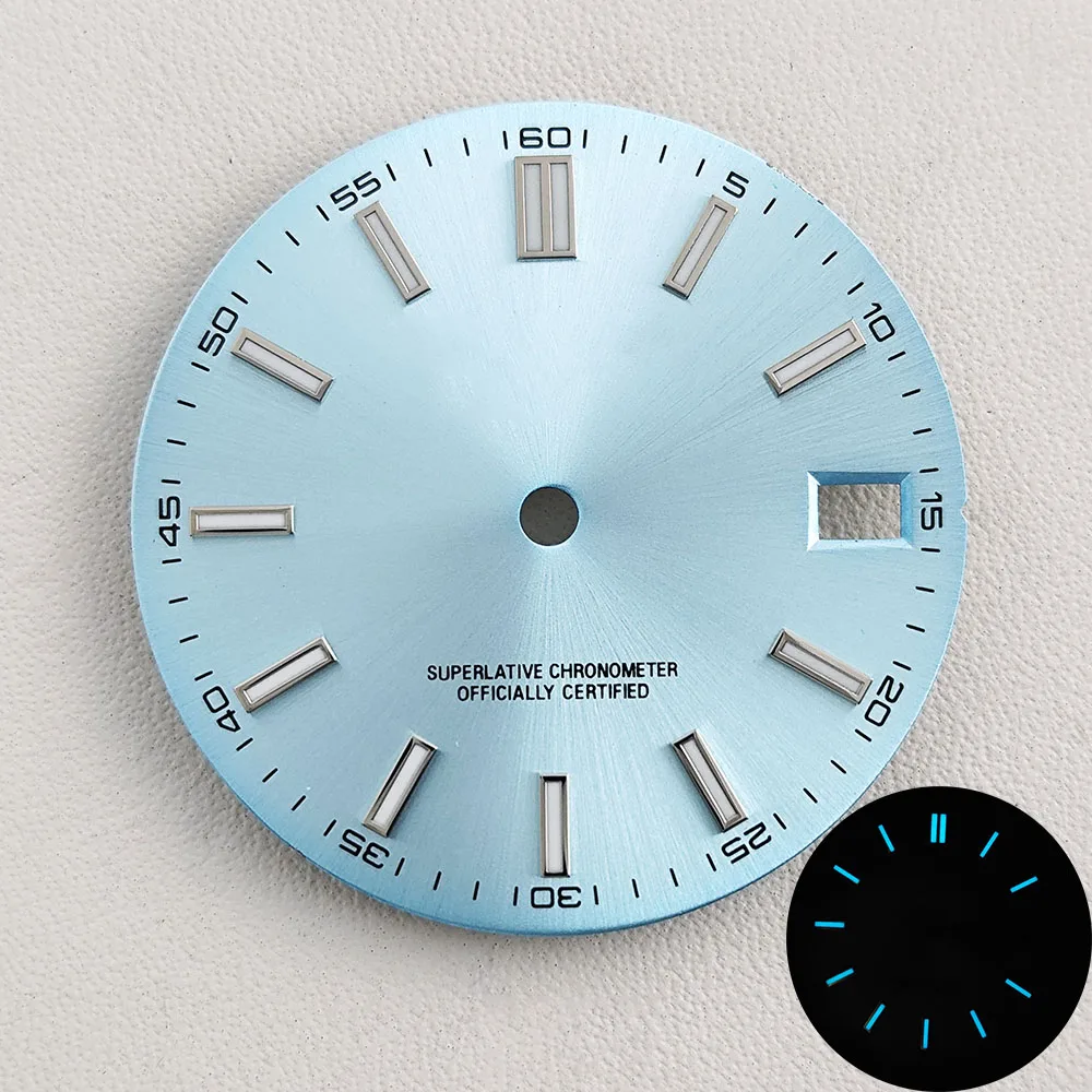 NH35 dial blue Luminous 28.5mm dial Suitable for NH35/NH36 movement watch accessories