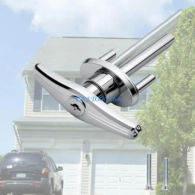 L8RC Zwaar type T-vormig garageslot Zinklegeringen Materiaal Onderdeel bevat 2 sleutels