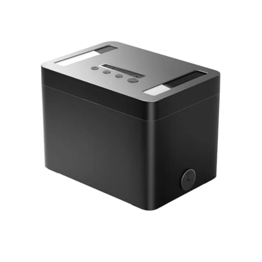 

Metal Timed Lock Box with Emergency Unlocking, Phone Locked Box with Timer, Locking Container, Audio Prompt, Self-Control Safe