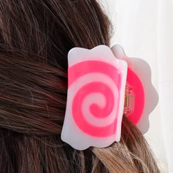 1pc Acrylic Simulation Food Hair Clip Back Head Hair Claw Creative Hair Accessories For Women Girls