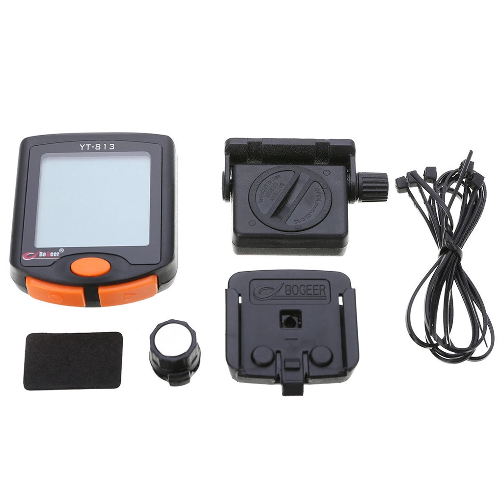 YT-813 Cycling Speedometer Bicycle Digital Computer Multifunction Bike LCD Display Odometer Wireless Wired Speedometer