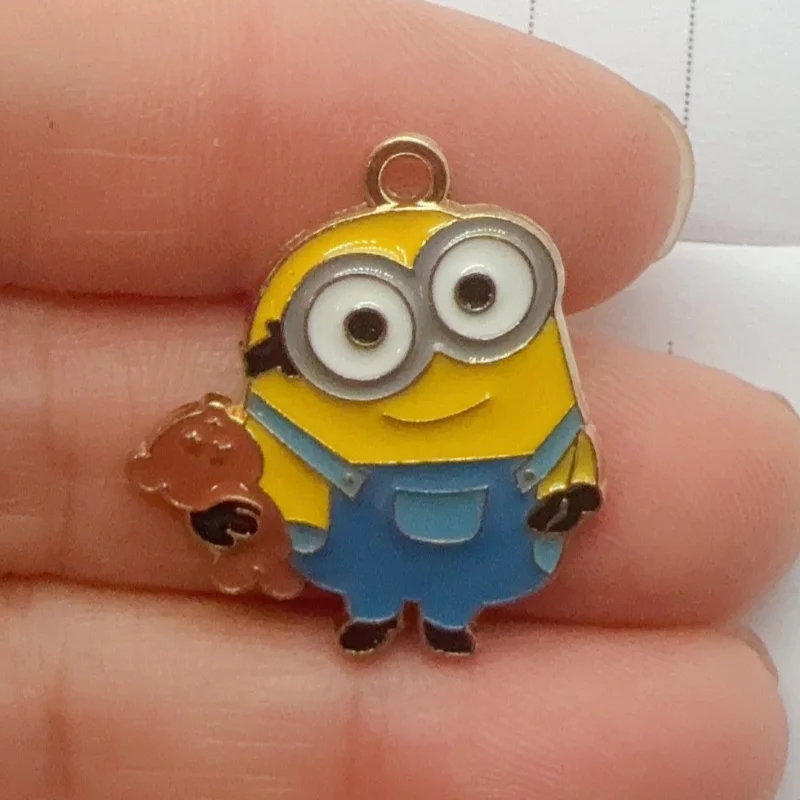 10pcs alloy drip oil cartoon pendant, DIY jewelry making earrings, keychain accessories view 4