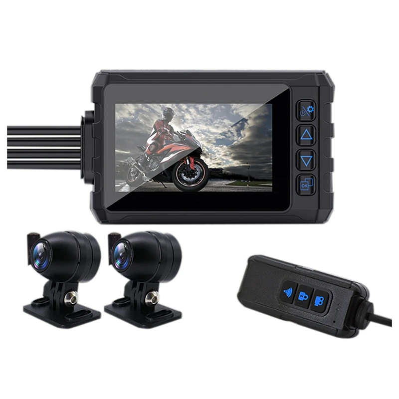 

Wifi Motorcycle DVR Dash Cam HD 1080P 150° Front Rear View Dual Lens Waterproof Motorcycle Camera Moto Video Recorder