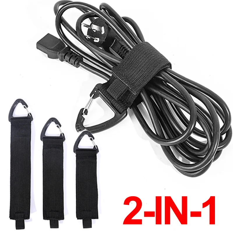 3Pcs Glove Buckle Rope Storage Buckle Nylon Belt Backpack Molle Hook Multi-purpose Outdoor Hunting Climbing Glove Storage Strap