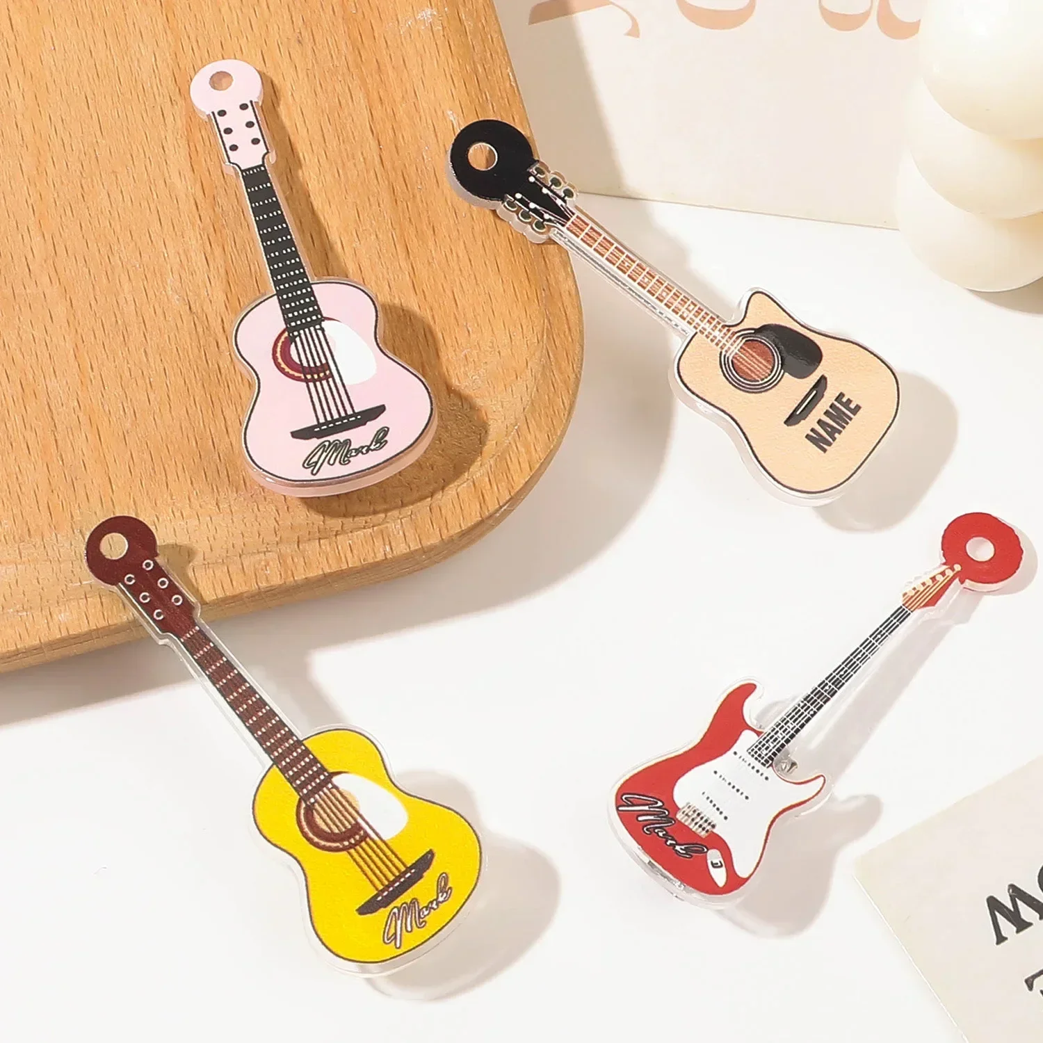 New Creative Personalized Guitar Hair Clip for Women Side Bangs Small Duckbill Clip Side Clip Holiday Gift Hair Accessory