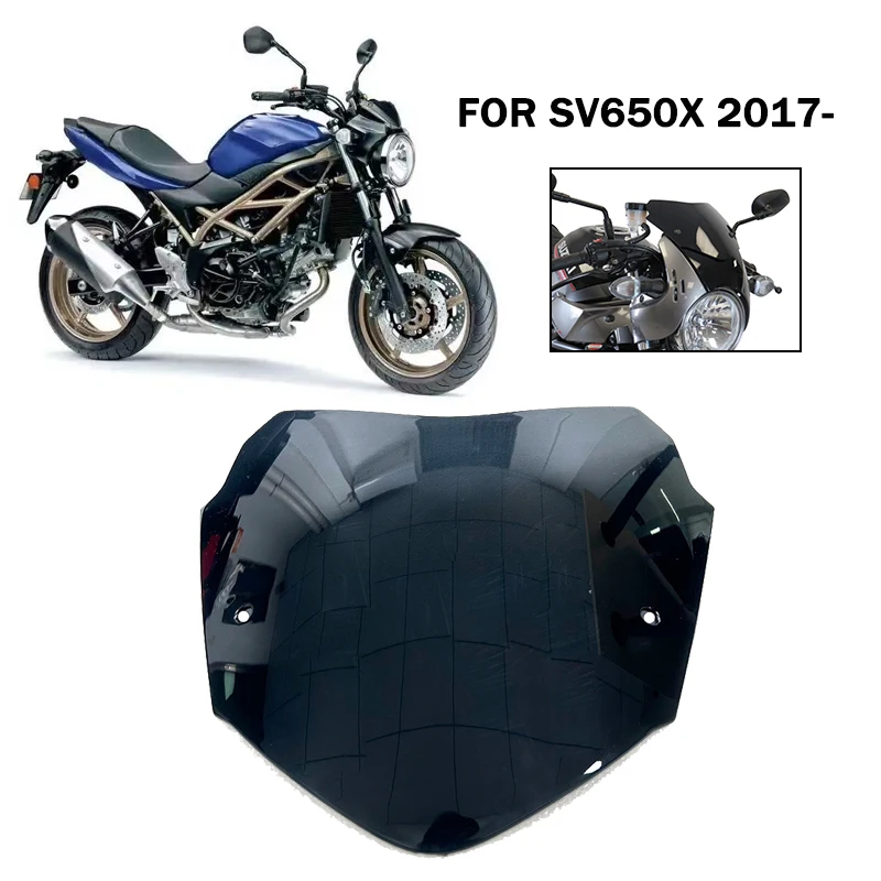 

For Suzuki SV650X SV 650X 2017 - 2025 2022 2024 sv650x MotorcycleWindshield Windshield Raised Windshield Fairing Wind Deflector