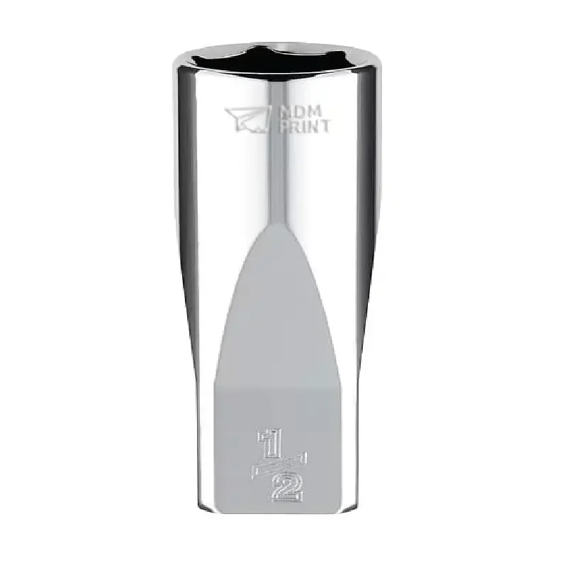 

1/4 in. Drive 1/2 in. SAE 6-Point Deep Socket with FOUR FLAT Sides